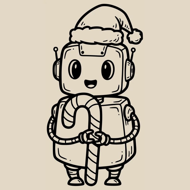 Süßer Weihnachtsjunge mit Geschenk