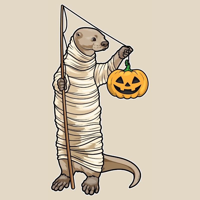 Otter Halloween Fishing