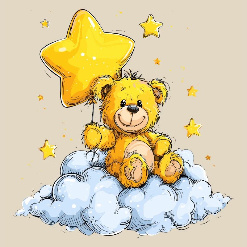 Star Bear on Cloud – Cuddle Dream