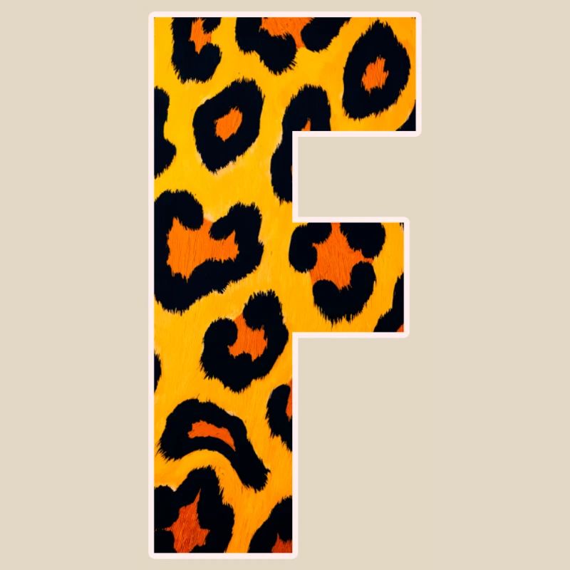 Leopard Effect Fire Orange Pattern