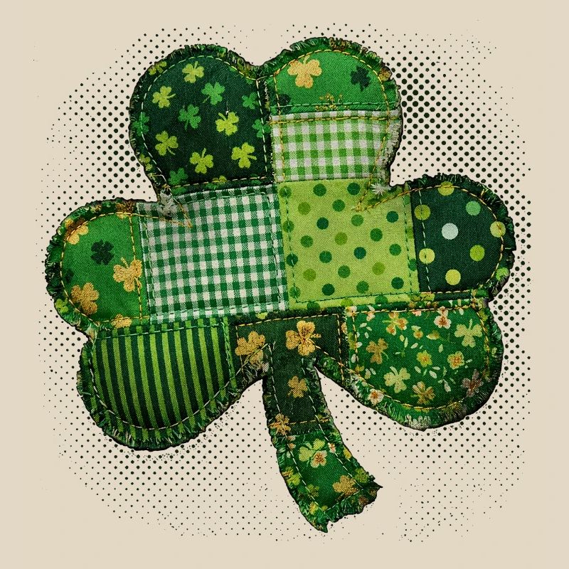 Trèfle – St. Patrick vintage en patchwork