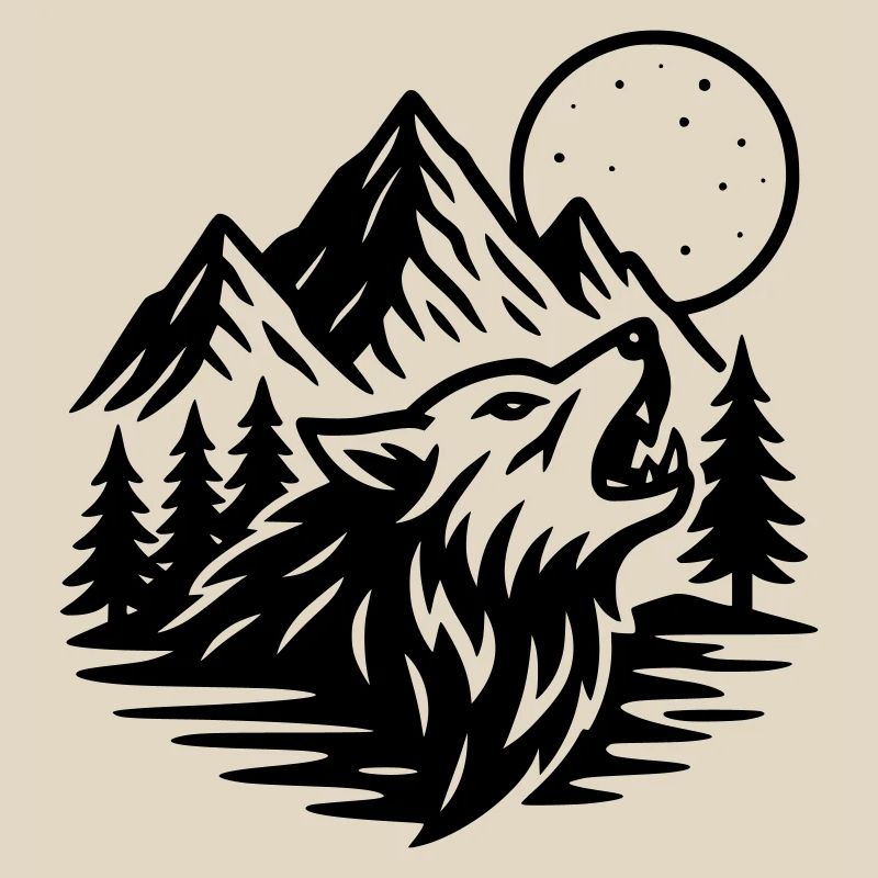 Full Moon Wolf