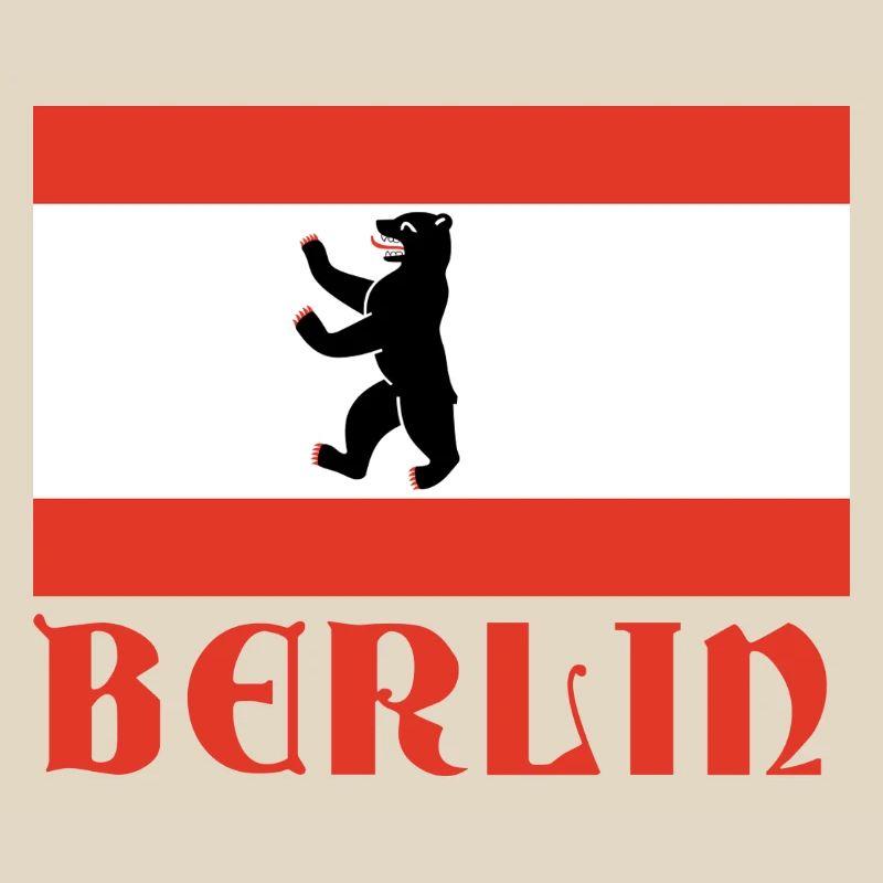 Graphique du drapeau de l’ours de Berlin