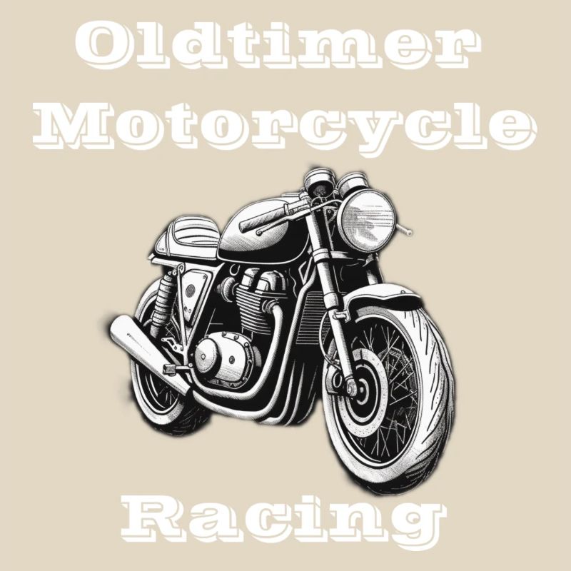Oldtimer Motorcycle Racing blanc