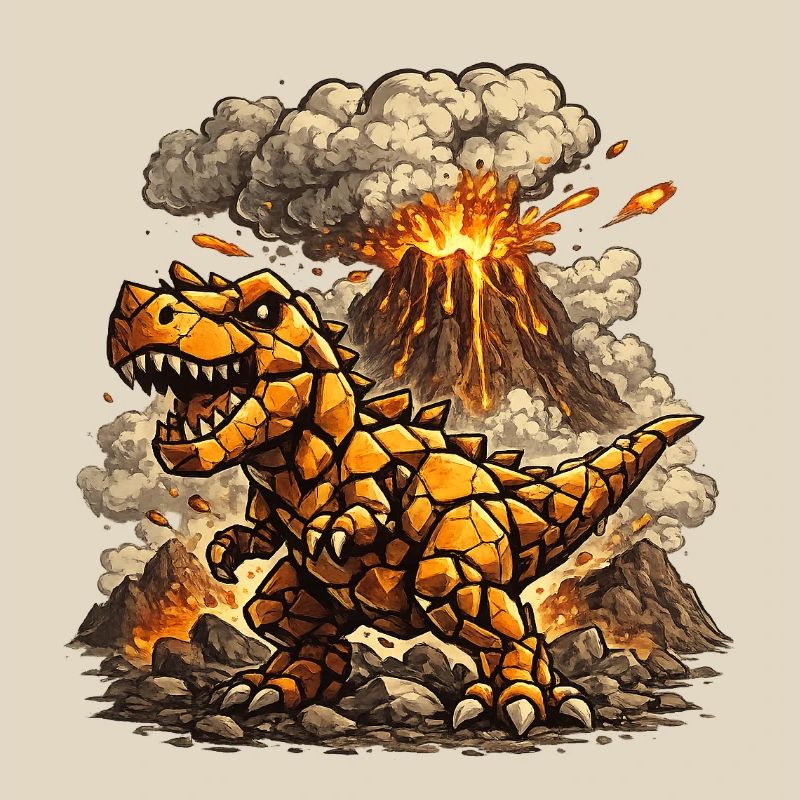 Fire Lava T-Rex