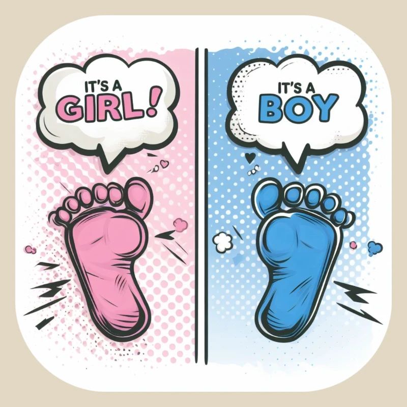 Füße Geschlecht Baby Junge oder Mädchen