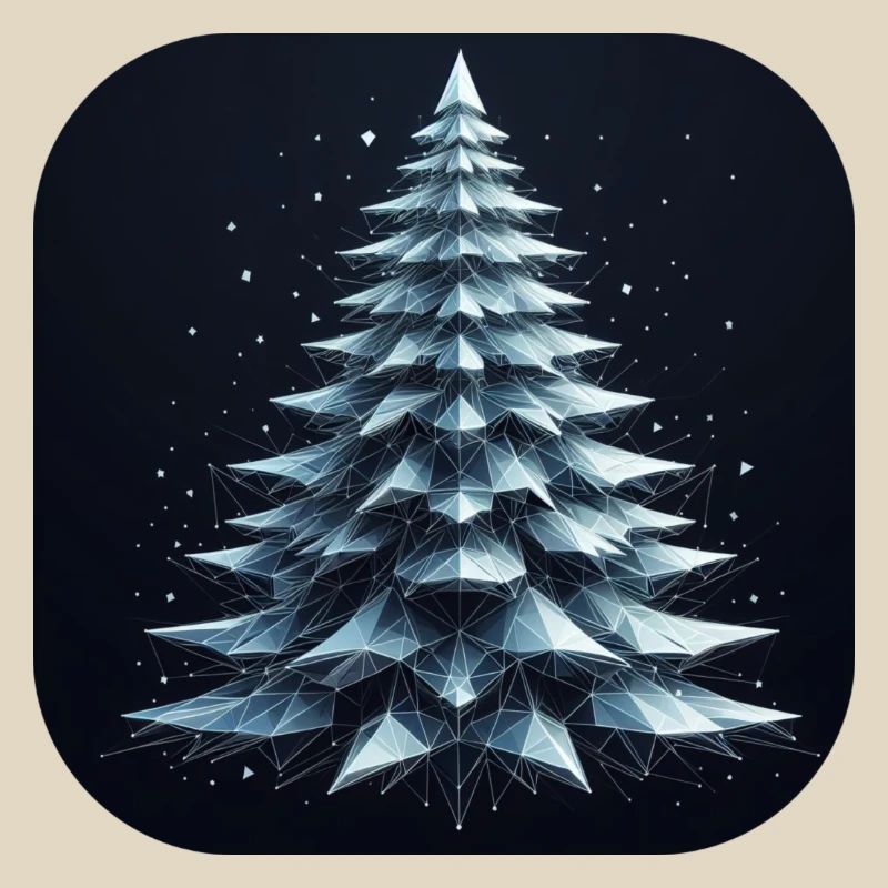 Weihnachtsbaum Tannenbaum Polygone Grün