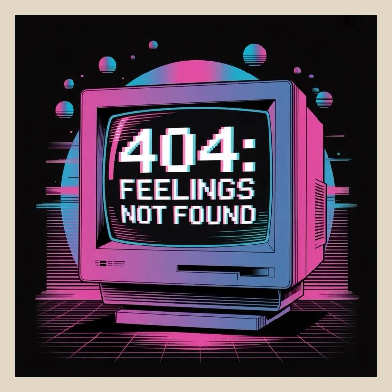 Retro Tech 404 Feelings Not Found Design