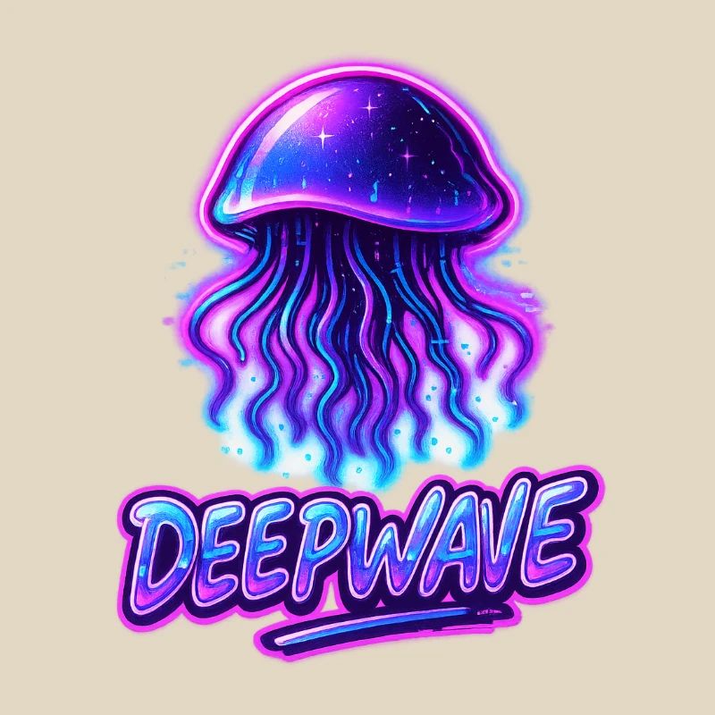 Conception de méduse néon Deepwave