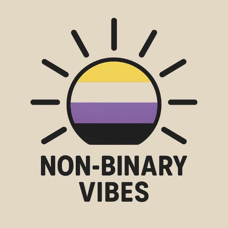 Non-Binary Vibes Sonnenlogo