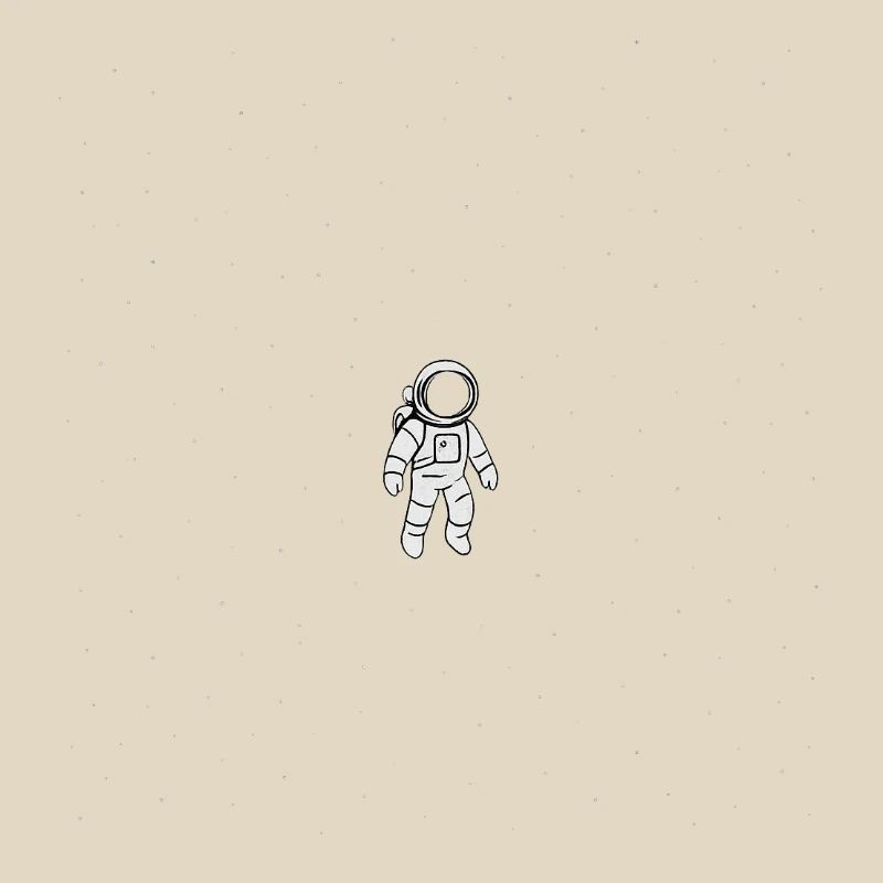 Astronaut Alone in the Void