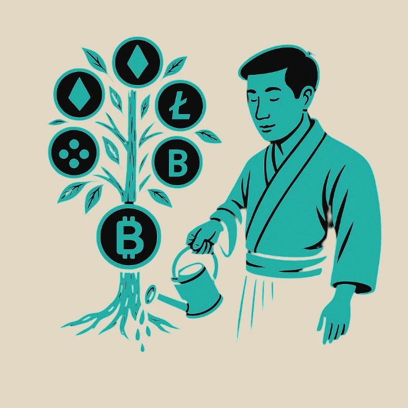 Satoshi-Baum Wurzeln der Krypto-Revolution Bitcoin