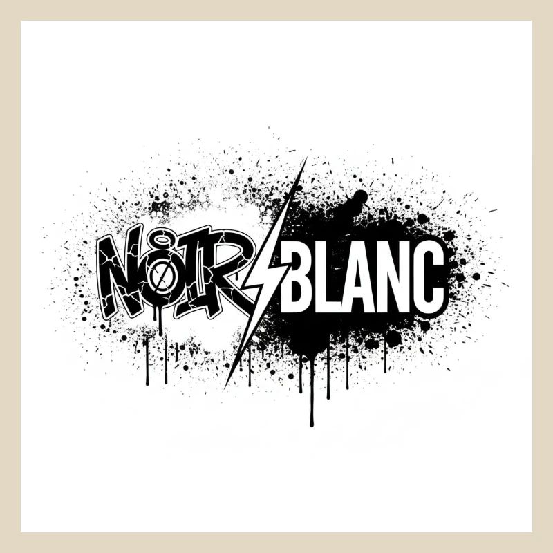 North White Graffiti Flash