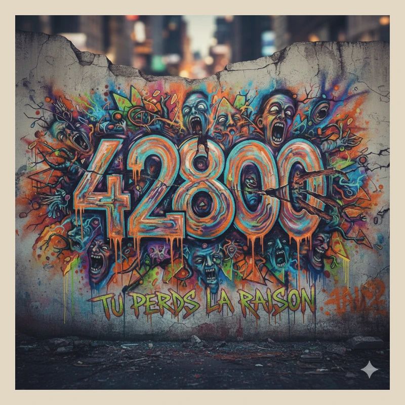 Graffiti 42800 Tu Perds La Raison