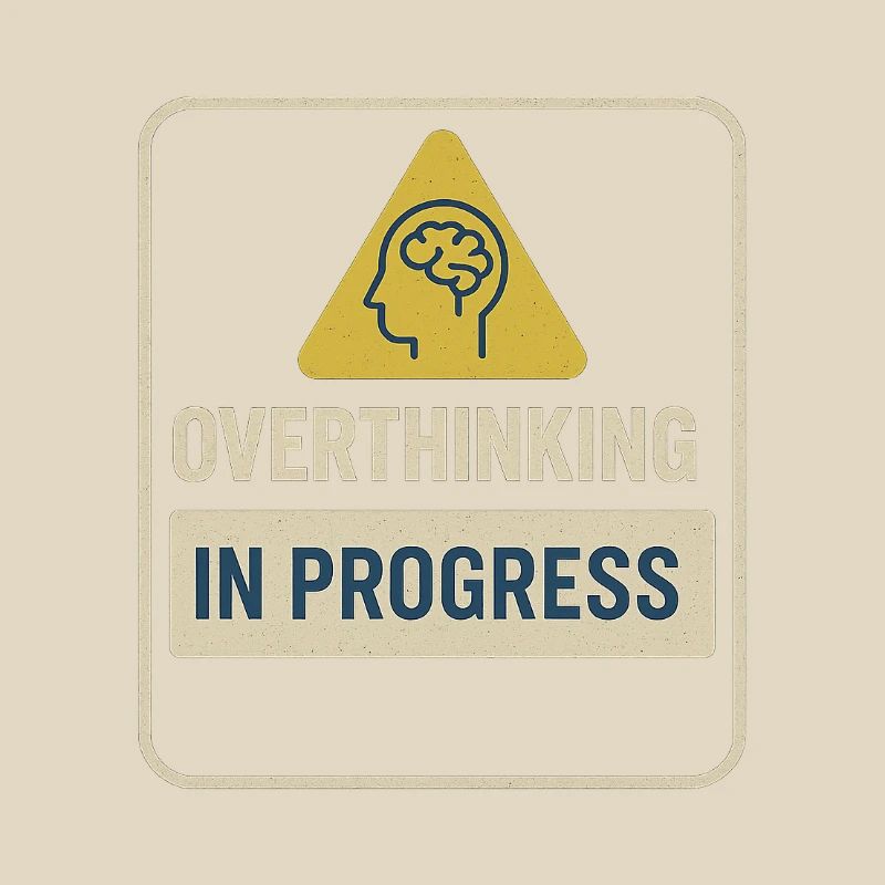 Overthinking in Progress Abzeichen