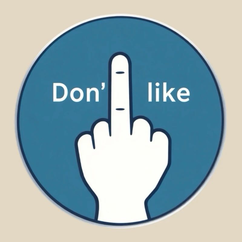 No Thanks Middle Finger Design