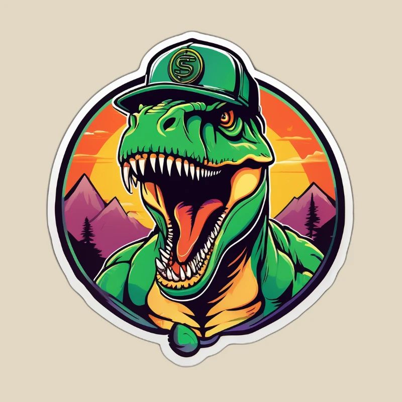 Dinosaur Sunset Headpiece
