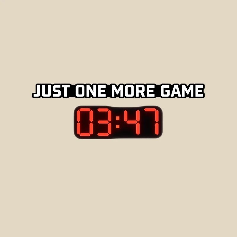 Nur noch ein Spiel Digitaluhr