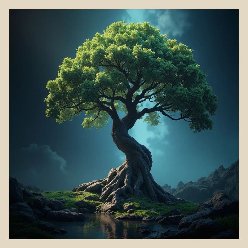 arbre de vie coloré.