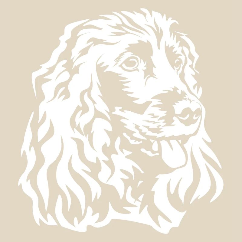 Cocker Spaniel head "Black Edition"