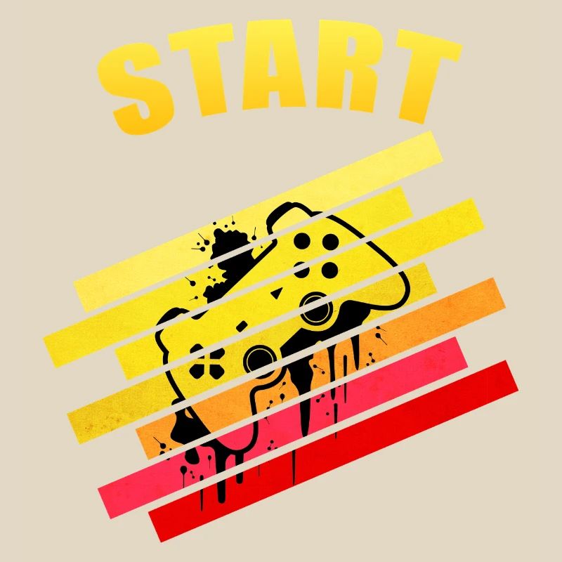 Retro Vintage Start Gaming Controller | Neon Graff
