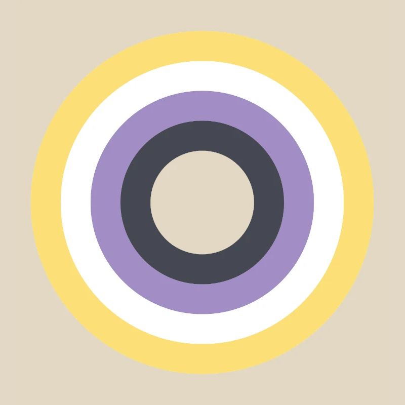Concentric Ring Palette LGBTQ Non Binary