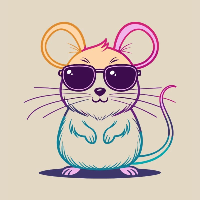 Rainbow Mouse Glasses