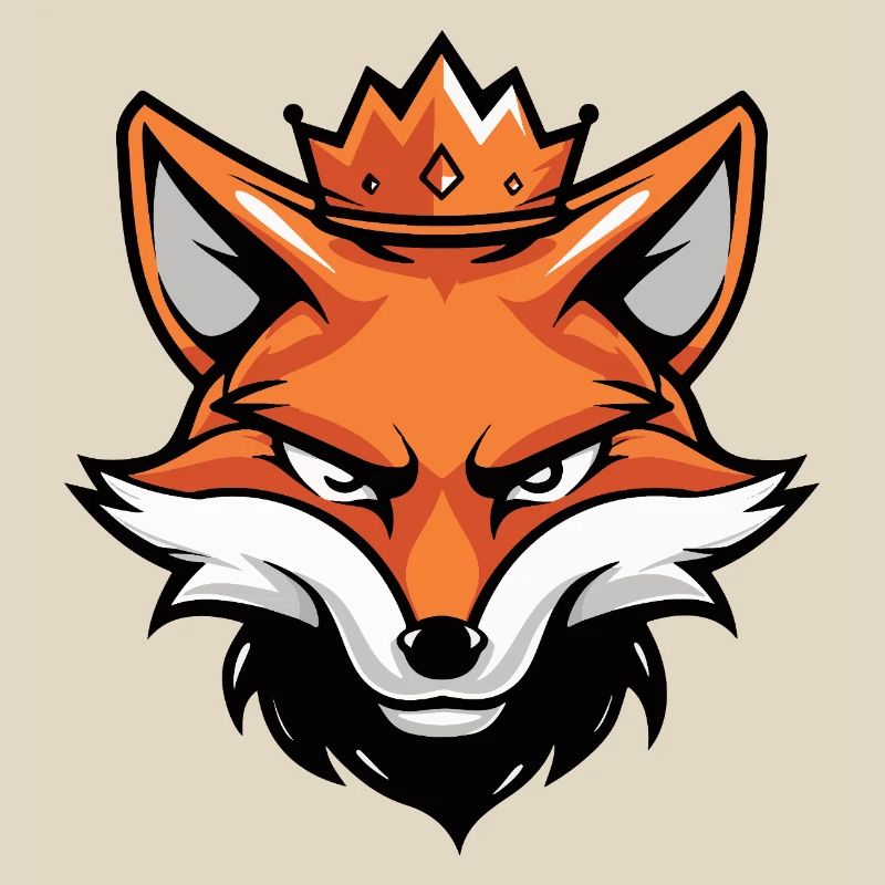 Fuchs Kopf Krone