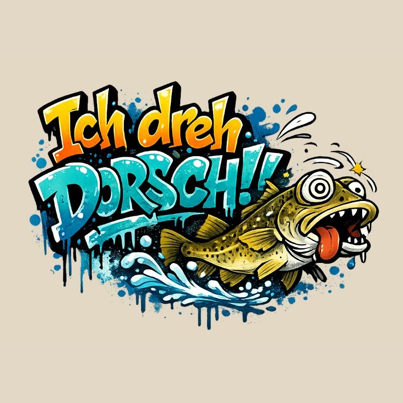 I Shoot Cod Graffiti Fish