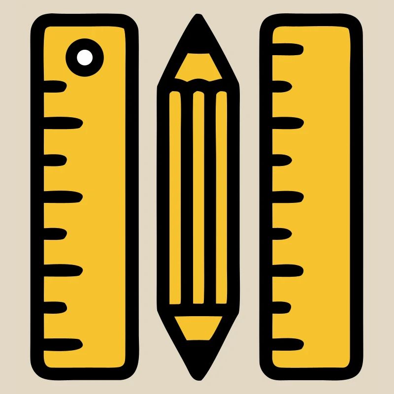 Règles-stylo dessinant l’architecture