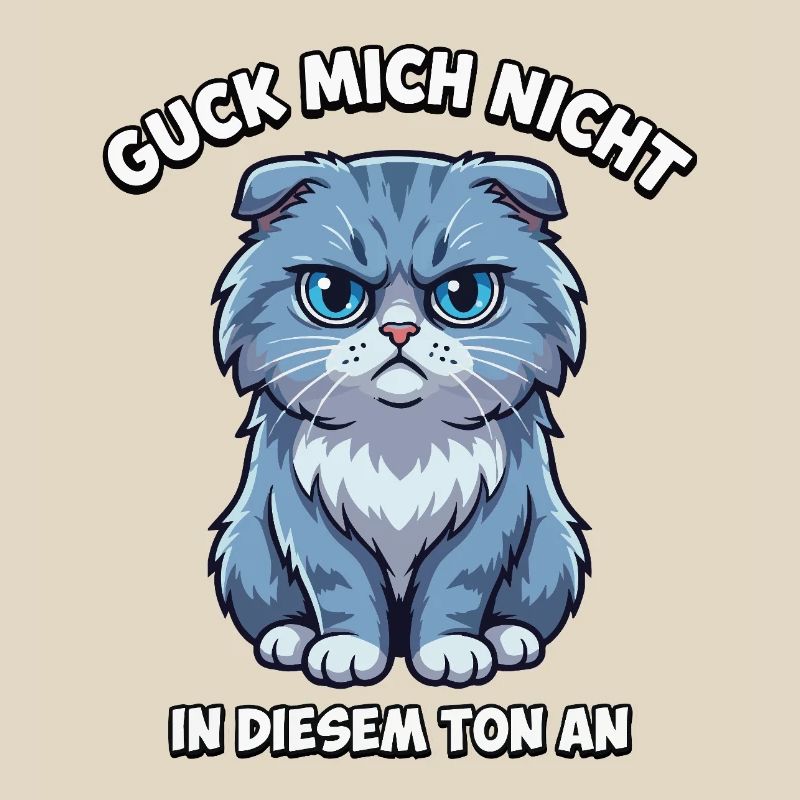 Ne me regarde pas comme ça – chat de dessin animé