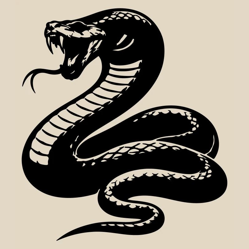 Schlange Python Silhouette