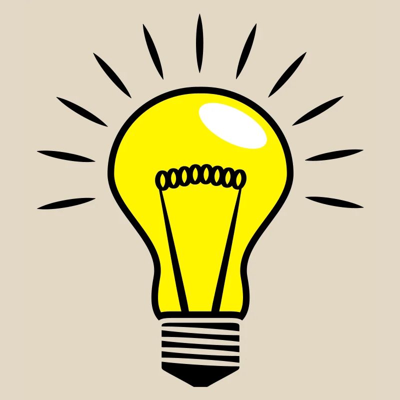 Ampoules Comic Vector 3 couleurs personnalisable