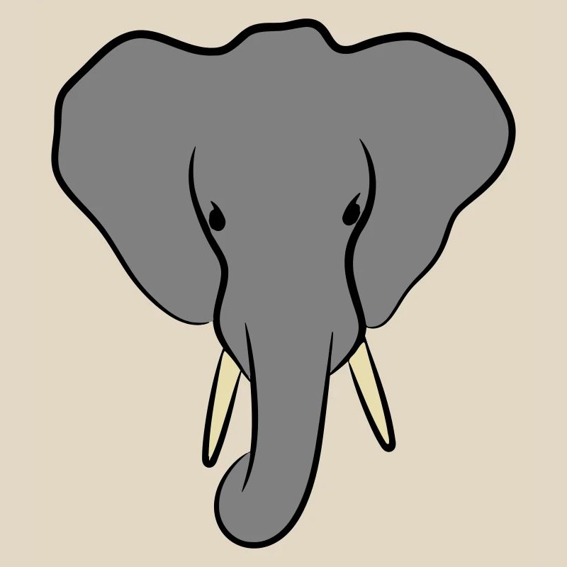 Elephant Head Minimalist