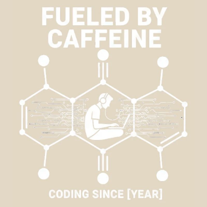 Fueled by Caffeine Coding Shirt | Programmierer