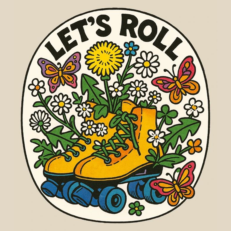 Let's Roll Floral Roller