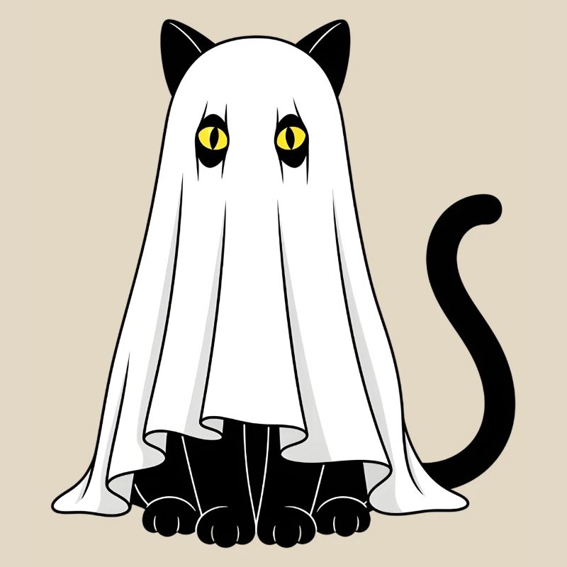 Ghost Cat Veil Ghost