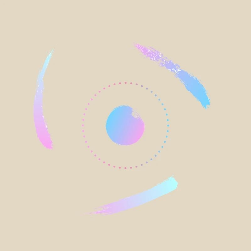 Electrons orbiting the atom