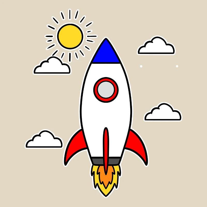 School launch rocket spaceship school start school