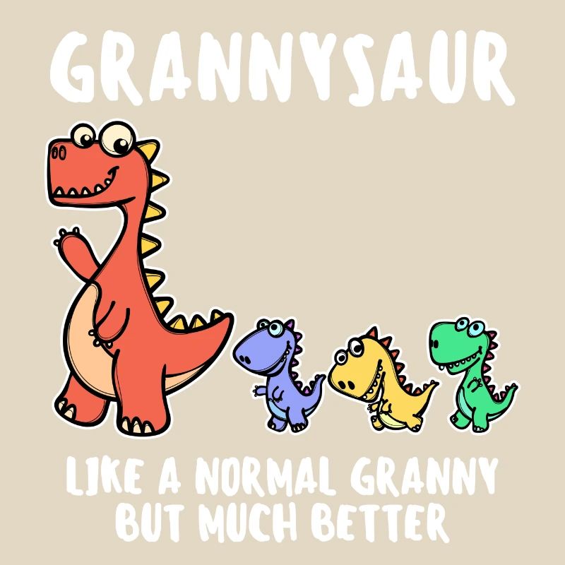 Oma Cool Statement Großmutter Dinosaurier