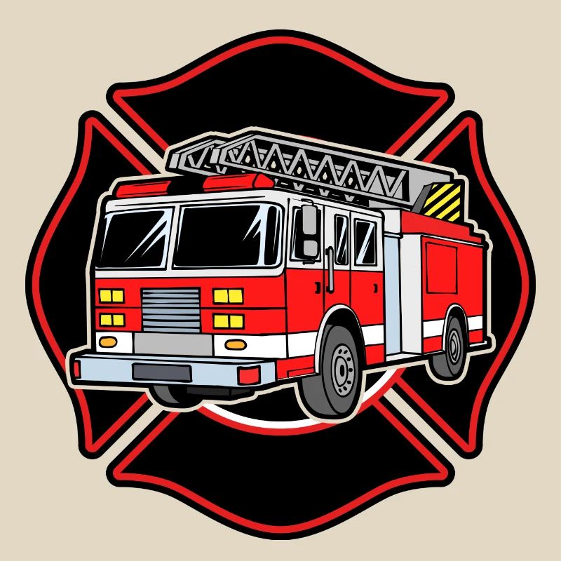 Fire brigade fire engine fire protection extinguishing work