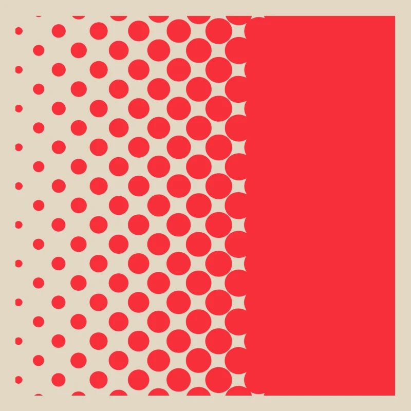 Halftone Gradient Rotes Panel