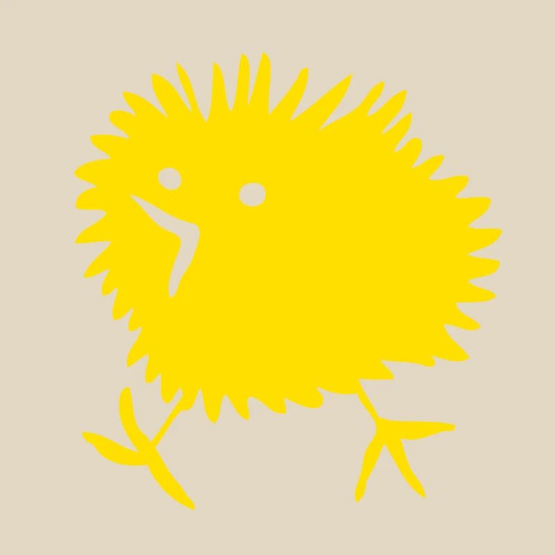 Chick BEEPY Happy Easter Naughty Yellow Comic Cute