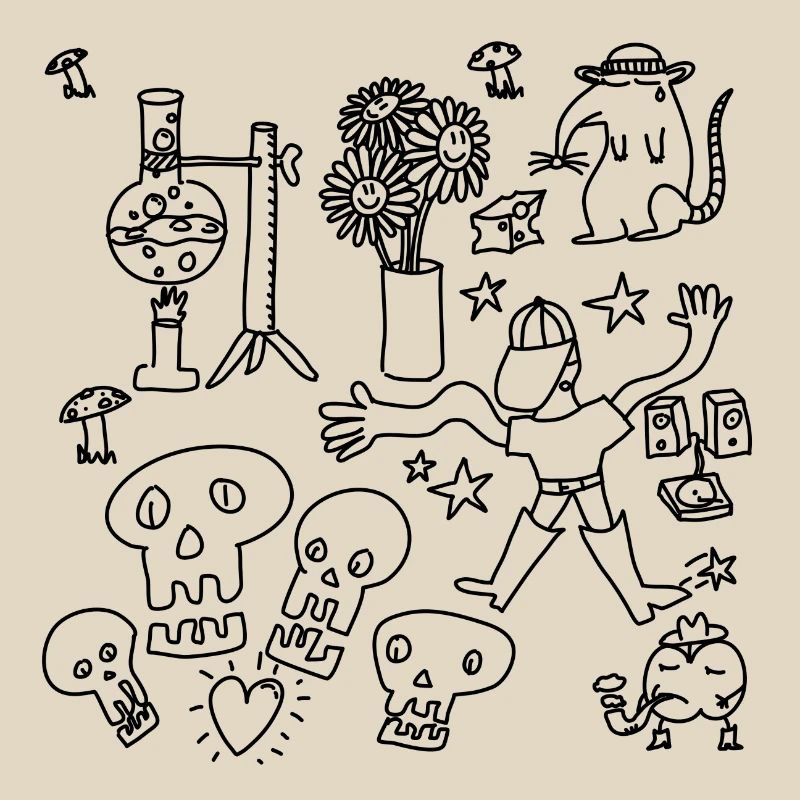 Kritzeln oder nach Hause gehen