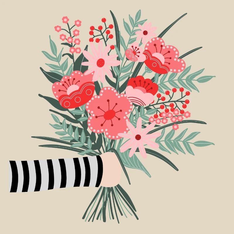 Dites simplement merci - une chère salutation aux fleurs