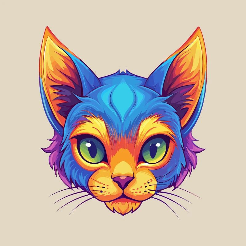 Chat Pixie Bob Race de chat Dessin animé Kawaii Animal de compagnie