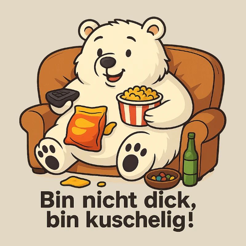 Dicker Eisbär - Bin nicht dick, bin Kuschelig!
