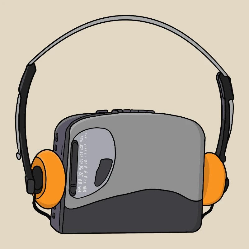 Cooler tragbarer Kassetten-Audio-Player