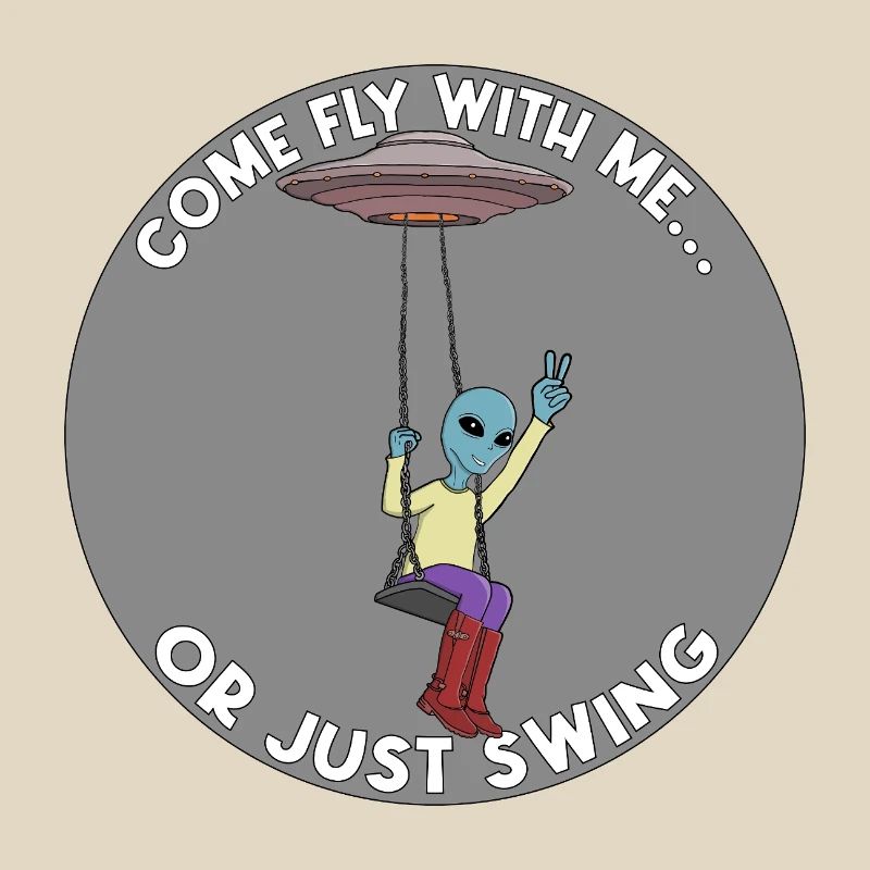 Komm, flieg mit mir oder schwing einfach Alien UFO
