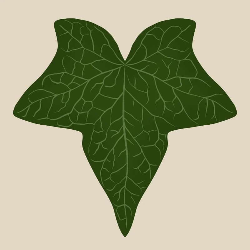 Elegant Green Ivy Leaf Pattern